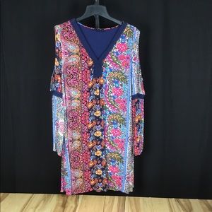 Cupio Boho open shoulder tunic large
